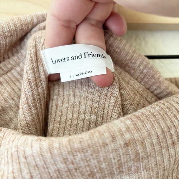 Lovers + Friends Off-Shoulder Ramona side tie sweater size Small - Picture 7 of 10